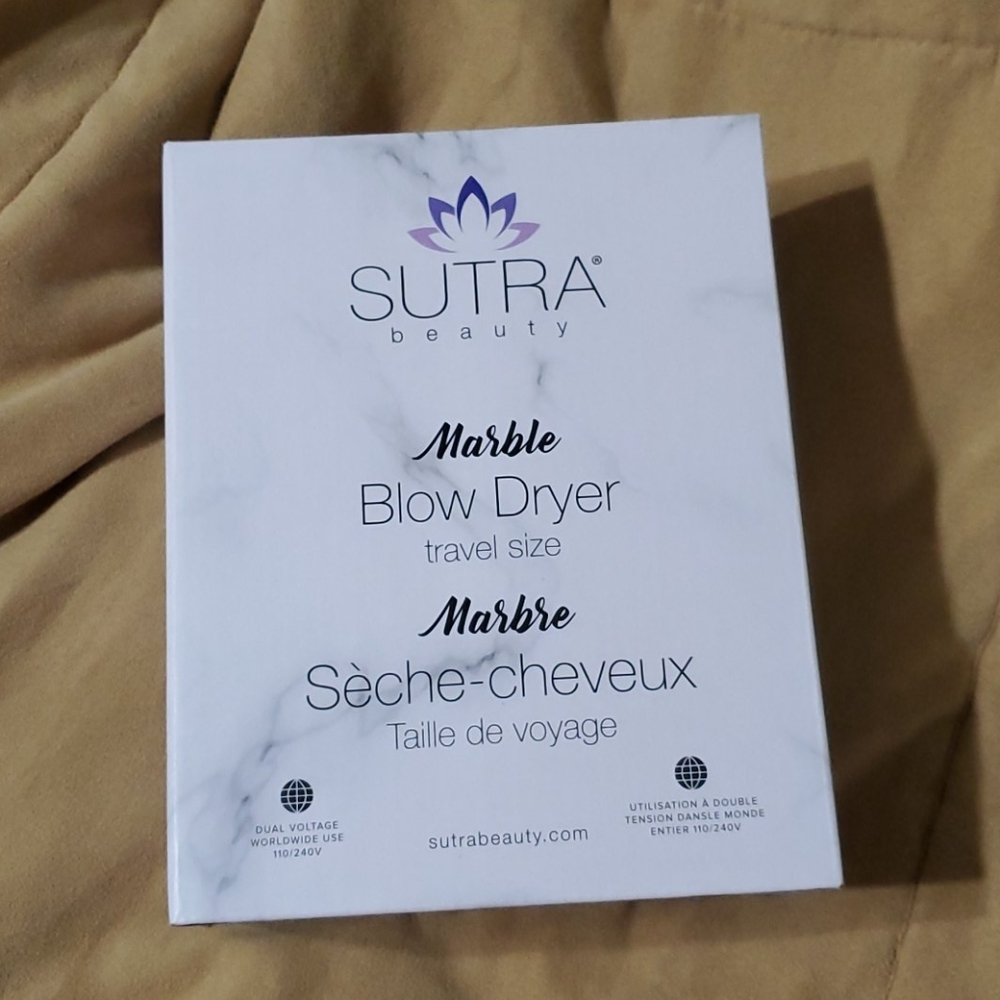 Sutra beauty marble travel blow dryer